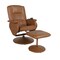 Emma and Oliver Massaging Multi-Position Recliner with Deep Side Pockets and Ottoman with Wrapped Base